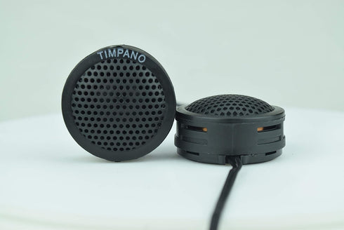 Timpano TPT-ST1 Dome Tweeter, 1 Inch Tweeter Set for Car Audio, 4 Ohm Soft Dome (Pair)