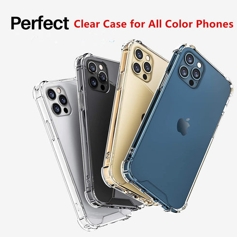 Case for iPhone 11 Pro Max, Crystal Clear Hard Back Cover with Shockproof Protection, 6.5 inches - CL