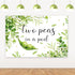 Diartpaint 3x5ft Two Peas in a Pod Twins Baby Shower Backdrop, Greenery Oh