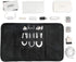 Patu Roll Up Electronics Accessories Travel Gear Organizer Case, Black, Portable Universal Kit Bag