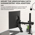 HumanCentric VESA Mount Adapter for Samsung Curved Monitors 32 inch CF397 and 24 inch CRG5, 75x75 or 100x100mm