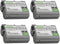 Kastar 4-Pack Battery Replacement for Nikon EN-EL15, EN-EL15a, EN-EL15b, EN-EL15e, Nikon Z 5, Z5 Camera, Charger