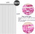 2 Pcs Silver Metallic Tinsel Foil Fringe Curtains, 3.28 ft x 6.56 ft Streamers for Party Decorations Supplies