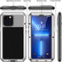 Lanhiem Heavy Duty Metal Case for iPhone 13 Pro Max, Rugged Shockproof Cover with Built-in Glass Screen Protector,