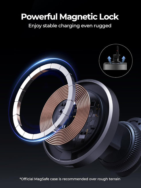 for MagSafe Car Mount Charger - Qi2 Certified 15W Ultra-Fast Magnetic Wireless Car Charger, Compatible with MagSafe Car