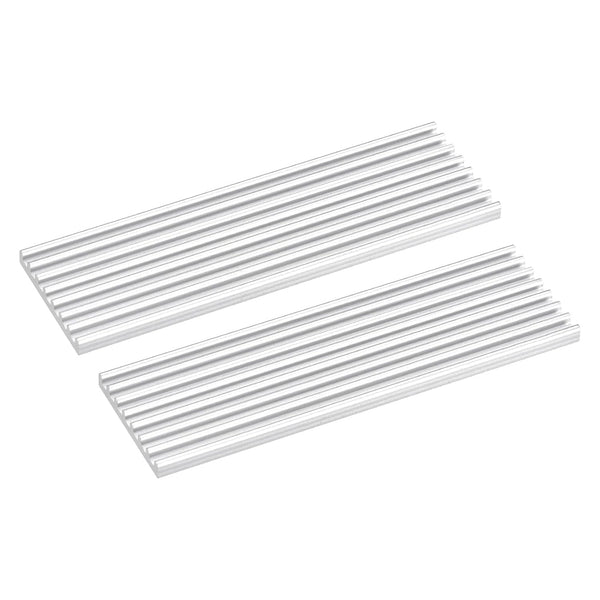 MECCANIXITY M.2 2280 Nvme SSD Heatsink Cooler, 2 Pack with Thermal Pad, Alloy Aluminum Cooling Sink, 70x22x3mm, White