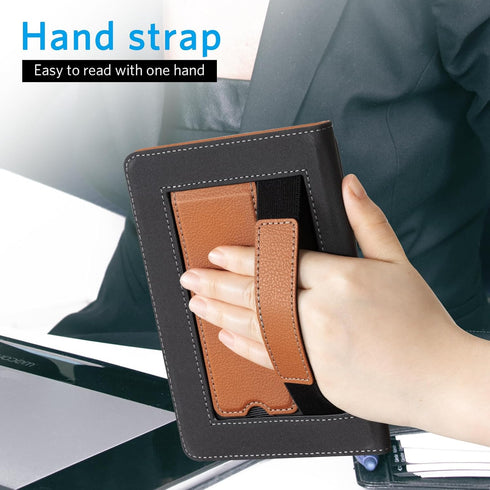 CoBak 6" Case for E-Reader - PU Leather Smart Cover with Auto Sleep/Wake & Hand Strap, not Compatible with Kobo