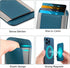 HiWe for MagSafe Wallet, Magnetic Card Holder for iPhone 15/14/13/12 Series, Slim Leather Wallet, RFID Blocking