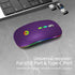 KBCASE 2.4G Wireless Mouse, LED Wireless Mouse for Laptop, Slim Silent Mouse Rechargeable Wireless Computer Mouse