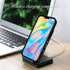 JIAXIUFEN Compatible iPhone 12 Pro Case, Marble Slim Shockproof TPU Soft Rubber Cover (Black)
