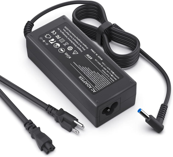 LJO-EEIH 65W Charger Compatible with HP Laptop 17 Series, Multiple Models: 17-ak, 17-by, 17-ca, 17-cn, 17-ar, 17-bs