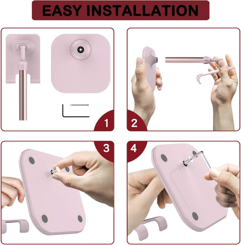 Doboli Cell Phone Stand, Phone Holder for Desk, Compatible with iPhone and All Mobile Phones, Pink Gift for Adults