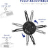 VIVO Universal Adjustable Ceiling Projector Mount for Regular and Mini Projectors, Black, MOUNT-VP01B