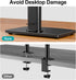 MOUNT PRO Single Monitor Stand, Fits Max 32 inch Computer Screen, Free-Standing, Height Adjustable, VESA 100x100