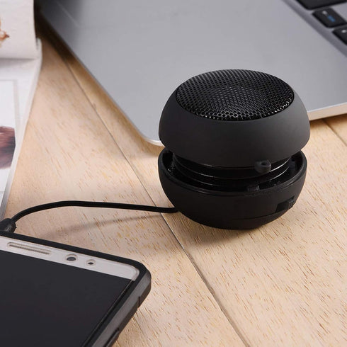 Zerone 3.5mm 180mah MP3 Mini Speaker, Portable Plug in Speaker with Aux Audio Input Built-in Battery for Laptop