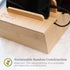Prosumer's Choice 5-Port Wooden Charging Station Organizer - Base for Phones, Tablets and Laptops - Multi-Device