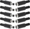 5Pcs Replacement Male Plug Power Supply Ends DC 5.5x2.1mm with 5Pcs DC Female Jack Solder Type DIY Connector
