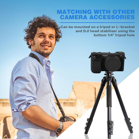 Easy Hood Case for Sony Alpha A6000 ILCE-6000 Digital Camera, Anti-Scratch Soft Silicone Protective Cover