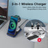 Minthouz 3 in 1 Fast Wireless Charging Station with 20W Adapter for Multiple Devices, Compatible with iPhone