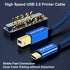 10ft, USB C Printer Cable High Speed USB C to B Printer Cord Compatible with Printers, Scanner, Fax, Piano,Midi