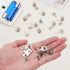 Mardatt 100Pcs Battery Springs AA, Battery Negative and Positive Nickle Plated Conversion Spring Contact Plate