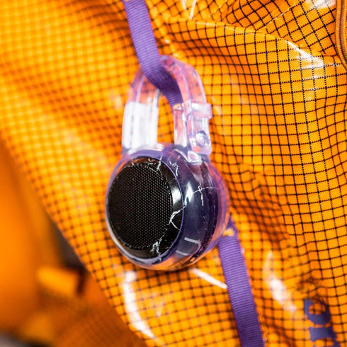 Small Clip-On Holder Carabiner, Portable U Mini Speaker Fit, Travel-Friendly, Clear, Water Resistant, Durable (Speaker