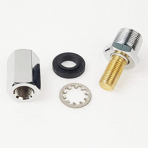Double Groove Antenna Mirror Mount for CB Radio with SO239 Stud, 3/8” x 24 Thread