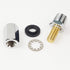 Double Groove Antenna Mirror Mount for CB Radio with SO239 Stud, 3/8” x 24 Thread