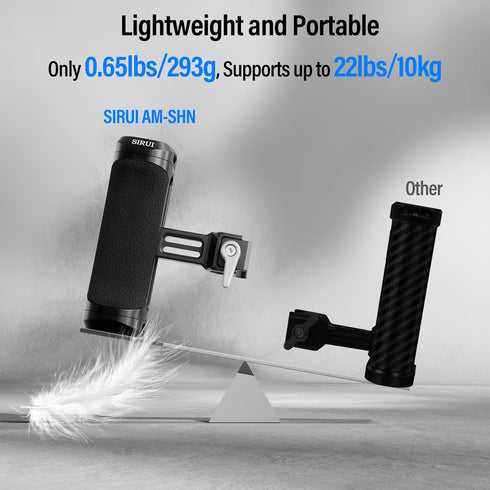 SIRUI Locating Side Handle for ARRI or NATO Mount, Lightweight Camera Cage Grip with Built-in Wrench, Cold Shoe,