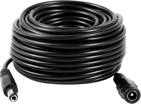 Vanxse 10Meters-33FT Dc 12v CCTV Power Extension Cable 2.1x5.5mm Power Cord for CCTV
