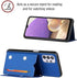Galaxy A32 5G Wallet Case, Flip Case with Credit Card Holder Lanyard Strap for Women & Men, PU Leather Blue