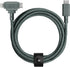 Native Union Belt Cable Duo – 5ft Ultra-Strong Braided Charging Cable for Lightning & Type-C Devices (Slate Green)