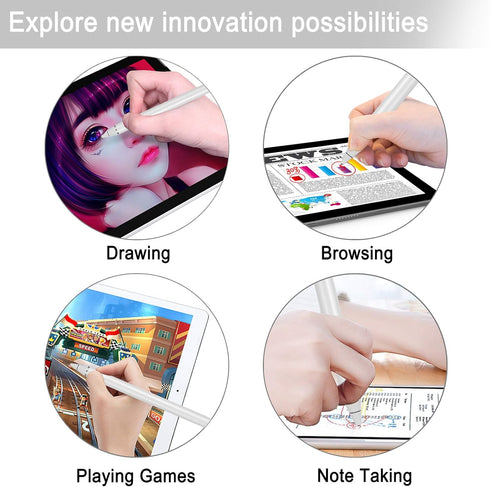 Active Stylus Pens for Touch Screens, Digital Stylish Pen Pencil, Rechargeable Compatible with Most Capacitive Screens