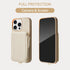 ZVE Wallet Case for iPhone 13 Pro with Wrist Strap, Zipper iPhone Case with RFID Blocking Card Holder Slot, Leather
