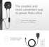 Mission USB Power Cable for Roku Ultra, Power Roku Directly from Your TV