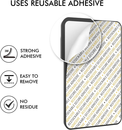 AHASTYLE Phone Credit Card Holder, Slim Stick-On Wallet with Strong Adhesive for iPhone/Android/Samsung