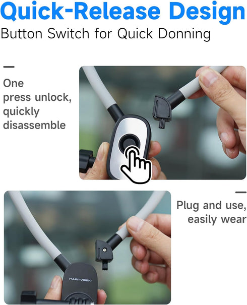 Magnetic Neck Phone Holder with Light, Hands Free Selfie Neck Tripod Chest Mount for iPhone 16, Samsung, GoPro, DJI