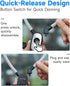 Magnetic Neck Phone Holder with Light, Hands Free Selfie Neck Tripod Chest Mount for iPhone 16, Samsung, GoPro, DJI