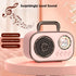 SpringFlora Sound,4H Wireless Bluetooth Speaker, Cute Mini Portable Speaker,Loud Playtime, Mic,TF/SD Card, Aux