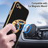 Hython Black Case for iPhone SE 2022/2020, iPhone 7/8, with Rose Gold Ring Holder, Shockproof TPU Bumper & Camera