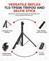 Reflex Camera 76" 190cm 1/4" 180 Lightweight Tripod Stand Extendable Aluminum up to in Height, Lightweight & Portable