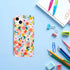 J.west iPhone 13 Case 6.1, Slim Fit Soft Shockproof Floral Cover, Cute Garden Pattern, Anti-Scratch Protection for