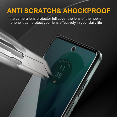 3 Pack Privacy Screen Protector for Motorola Moto G 5G / G Play 5G 2024, Anti Spy Tempered Glass 9H Hardness, Black