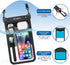 10in Waterproof Phone Pouch - IPX8 Dry Bag with Lanyard for iPhone 15/14/13/SE & Galaxy 23/22/21/20 Series.