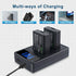 LP-E10 Battery and Dual Charger for Canon EOS Rebel T7 T6 T5 T3 T100, Kiss X50 X70, 2-Pack 1600mAh