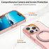 iPhone 14 Pro Max Case - Pink Magnetic Stand, Dual Layer, Military Drop Protection, Anti-Yellowing, MagSafe Compatible,