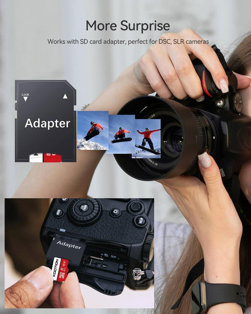 KOOTION 16 GB Micro SD Cards 5-Pack, Class 10 MicroSDHC Flash Memory Card with Adapter