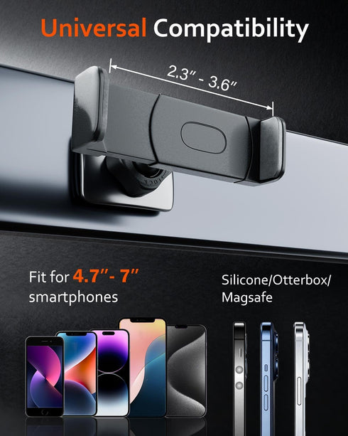 Sunmig 360 4-7" Gym Magnetic Phone Holder Mount, Portable Rotatable Powerful Magnet Base Phone Mount for Gym Equipment