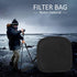 9-Pocket Camera Lens Filter Carry Case, Nylon Wallet Pouch for DSLR Filters, for 25-95mm Filters