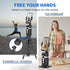 WUOAUM 360 1100mAh Auto Face Tracking Tripod, Rotating Phone Stand with AI Gesture Control & Bluetooth Remote, No App